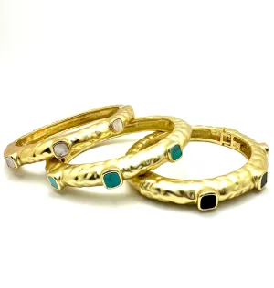 Hammered Station Bangle