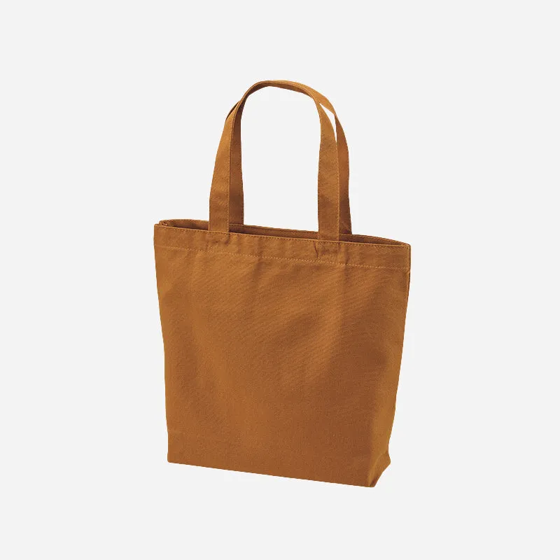 HEAVY CANVAS TOTE BAG - CAMEL