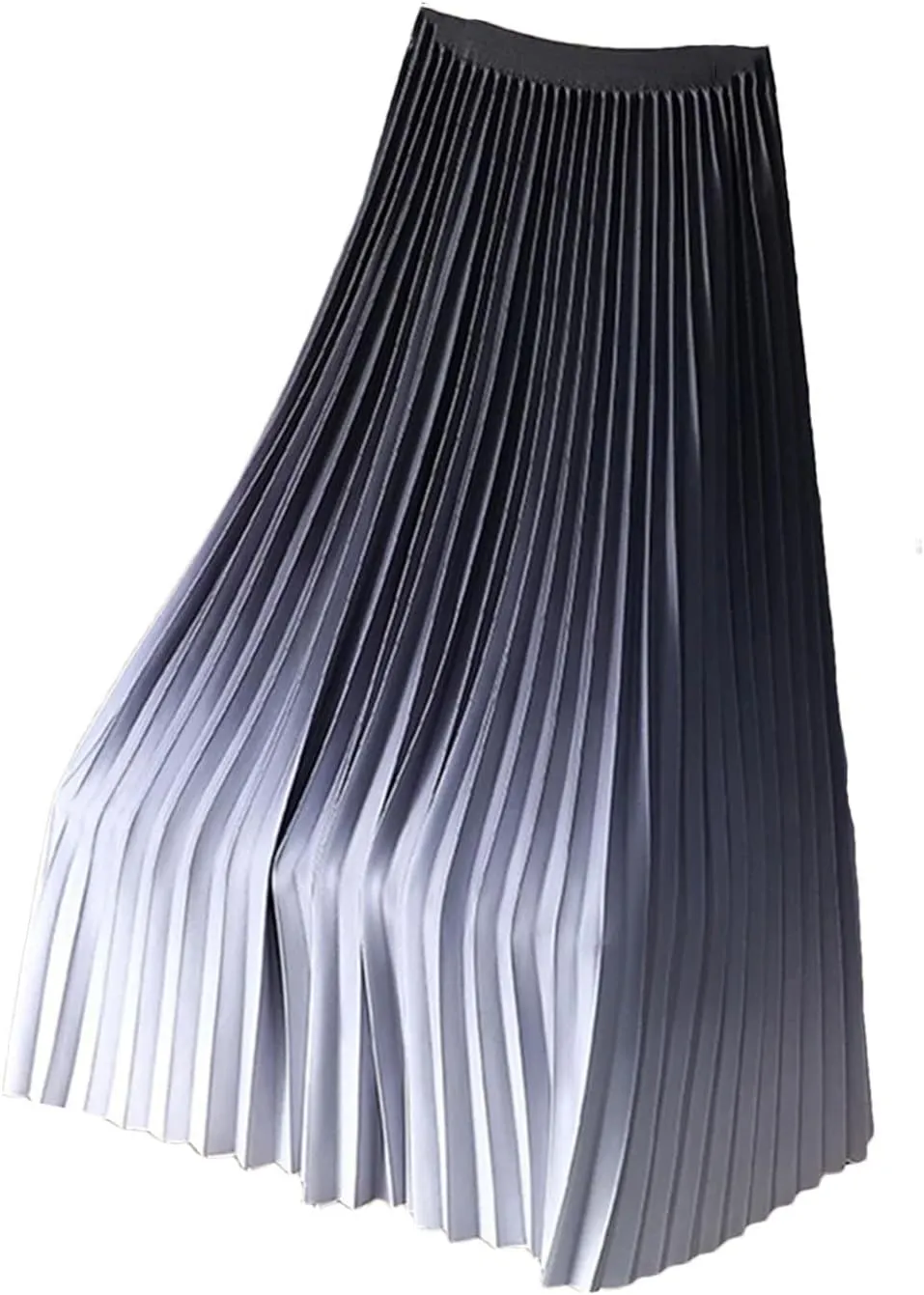Hgvcfcv Women Midi Skirt Casual Elegant High Waisted Pleated Skirts Girls Long A-Line Summer Skirts for Women