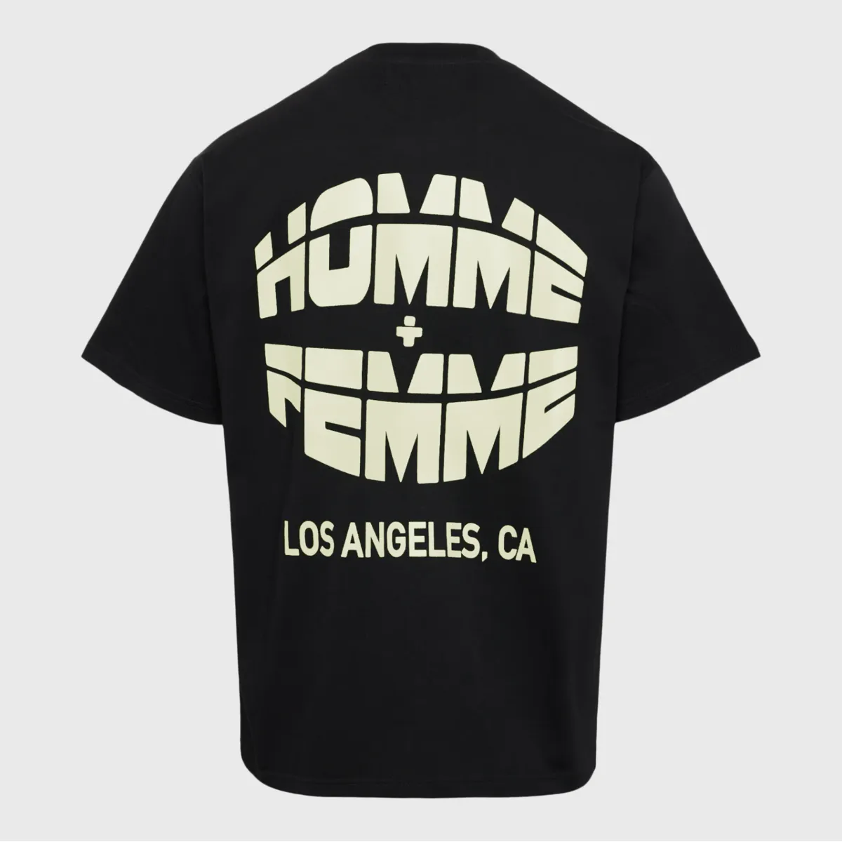 Homme   Femme Respect Tee - Black & Cream
