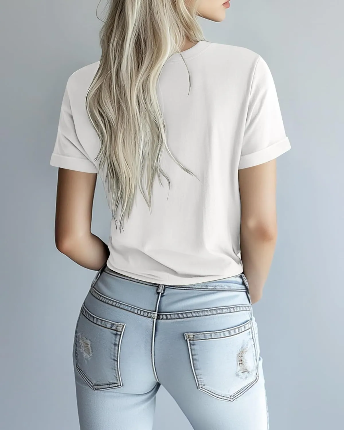 Huukeay 3 Pack Women's Cotton T Shirts Casual Short Sleeve Tunic Tops Crewneck Summer Plain Basic Loose Fit Tee