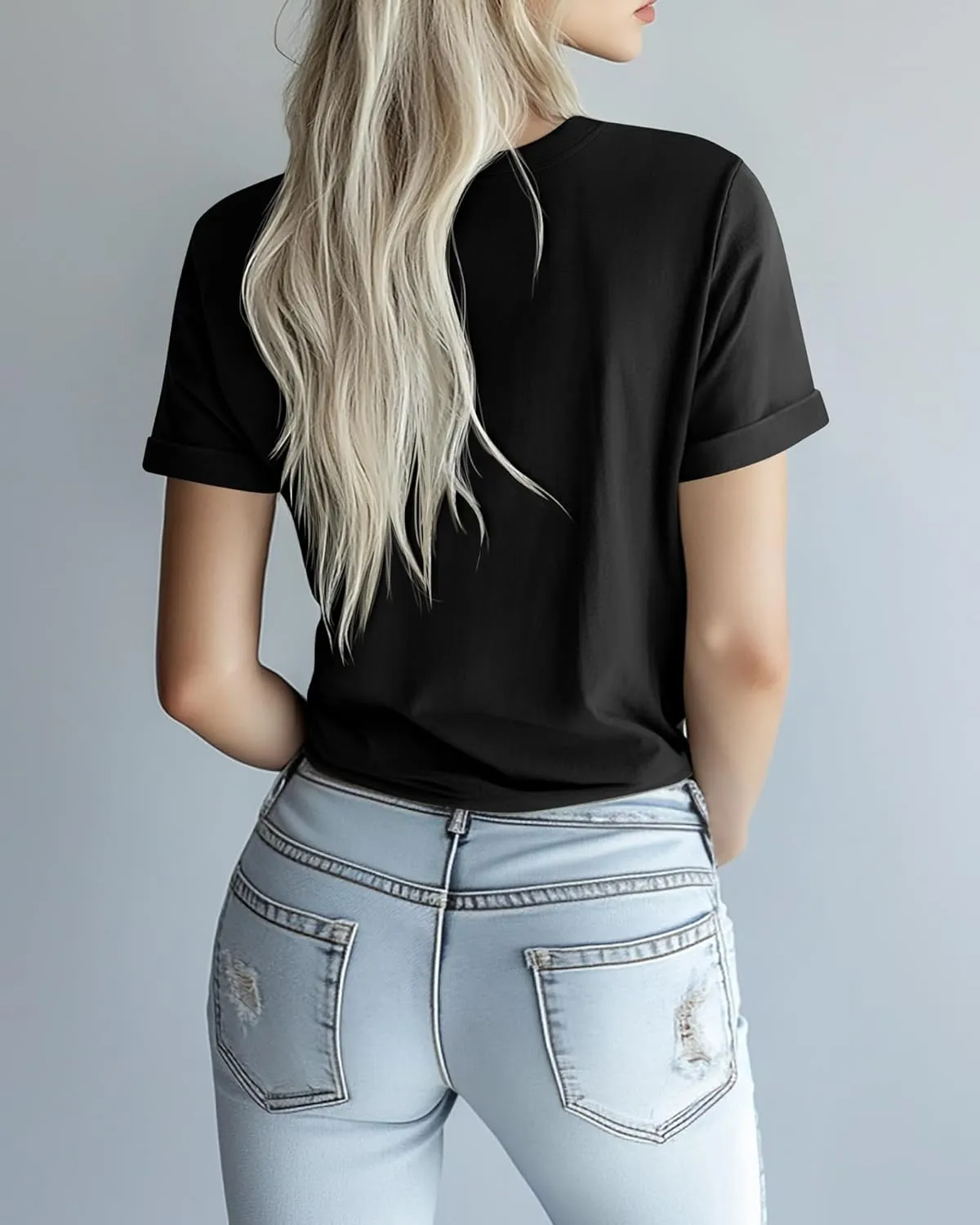 Huukeay 3 Pack Women's Cotton T Shirts Casual Short Sleeve Tunic Tops Crewneck Summer Plain Basic Loose Fit Tee