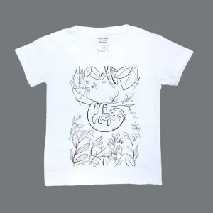 I Love My Parents (Sloth) - DIY Color-it-ful T-shirts