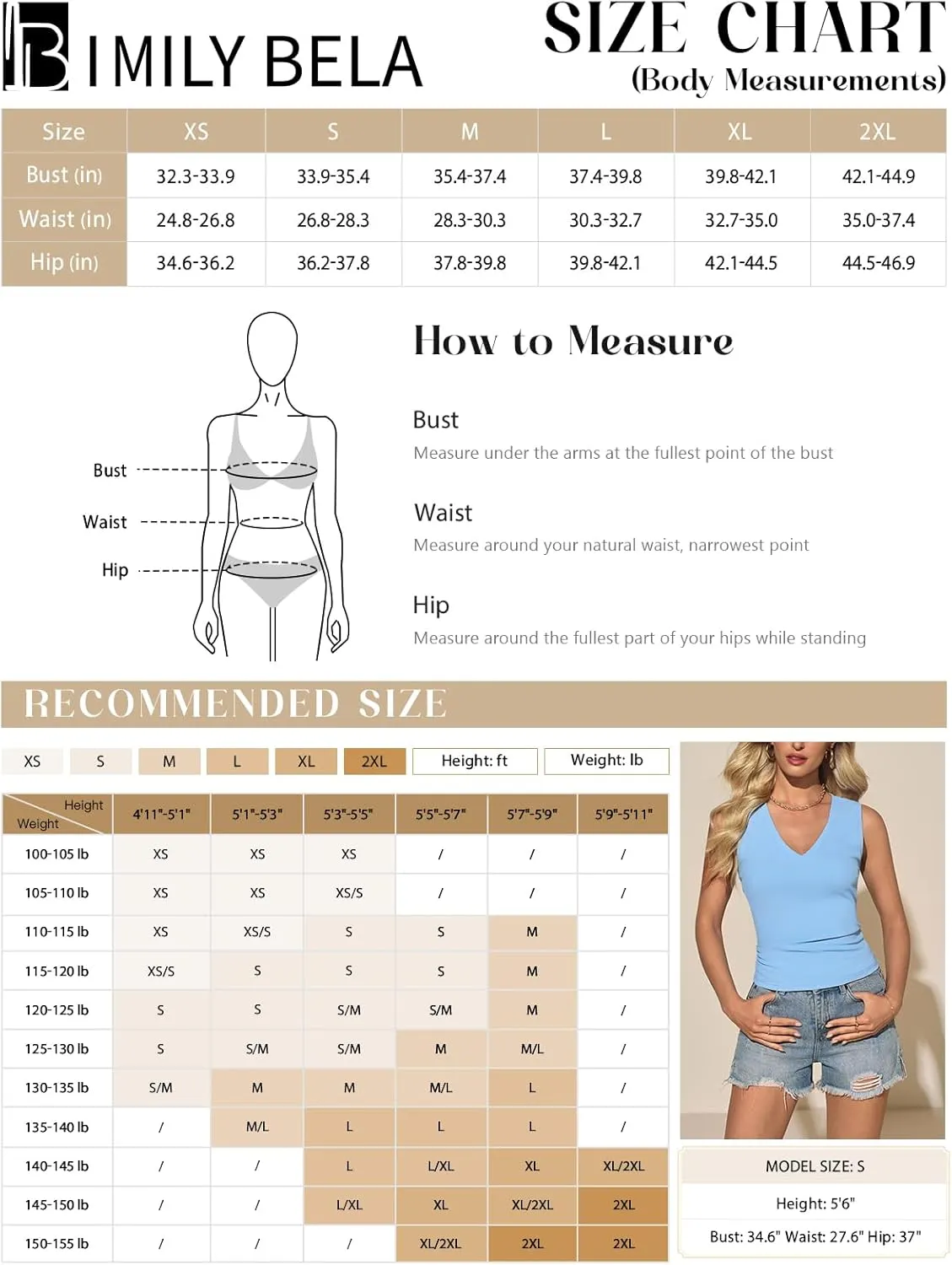 Imily Bela Womens Ribbed Tank Tops Summer Slim Fit V Neck Tops Casual Basic Knit Sleeveless Shirts