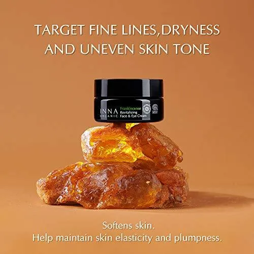 Inna Organic FRANKINCENSE REVITALIZING FACE & EYE CREAM 1.7 fl.oz.
