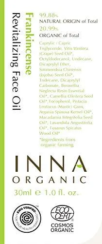Inna Organic FRANKINCENSE REVITALIZING FACE OIL 1 fl. oz.