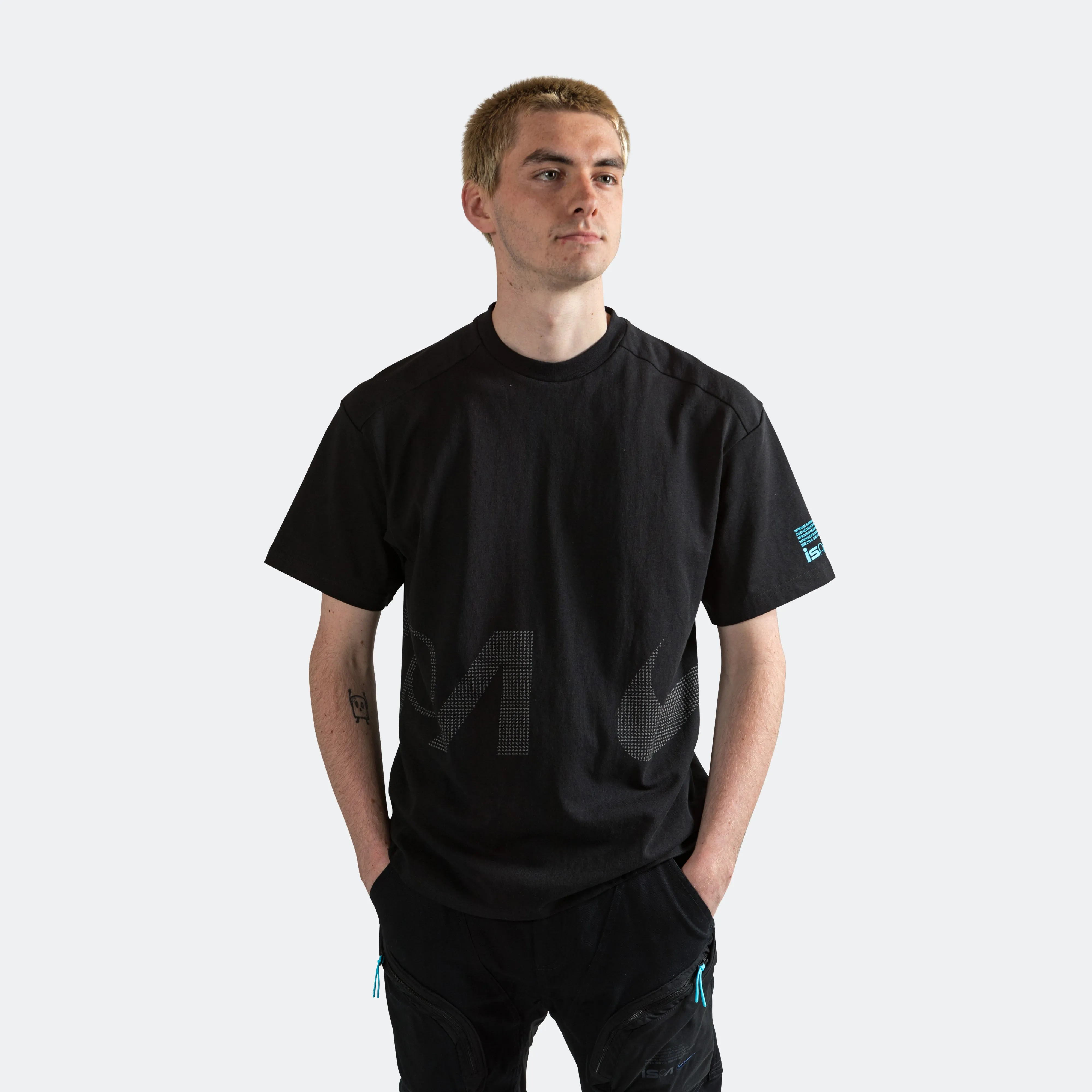 ISPA SS Tee - Black/Baltic Blue