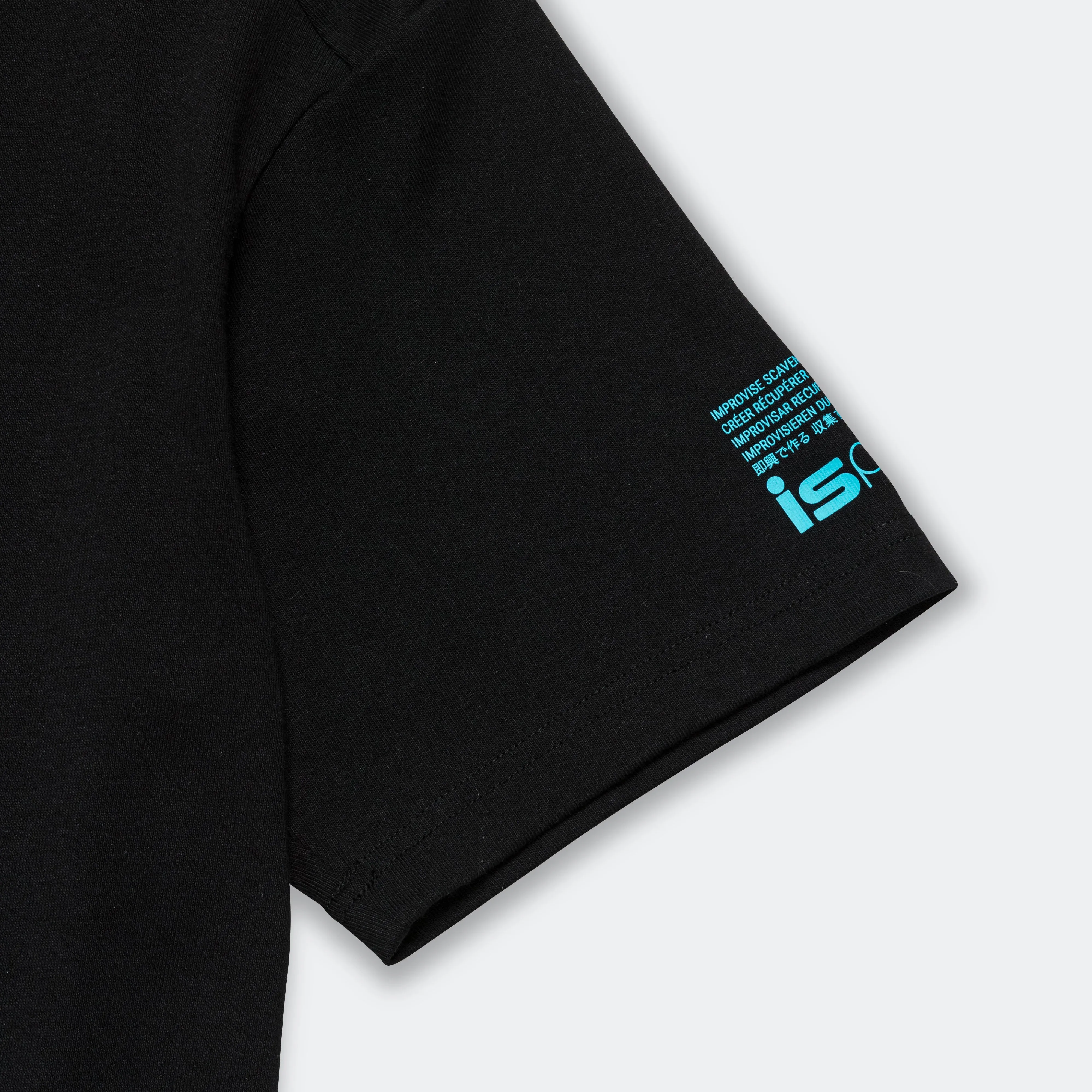 ISPA SS Tee - Black/Baltic Blue