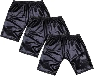 JEsilunmaMY Men's PU Leather Skinny Shorts Elastic Waist Sexy Lingerie Underwear Stretch Fit Hot Short Pants Clubwear