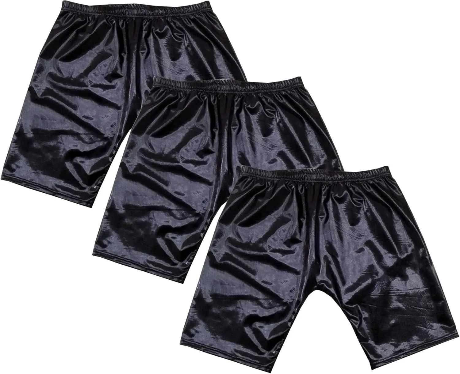 JEsilunmaMY Men's PU Leather Skinny Shorts Elastic Waist Sexy Lingerie Underwear Stretch Fit Hot Short Pants Clubwear