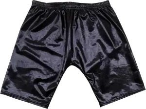 JEsilunmaMY Men's PU Leather Skinny Shorts Elastic Waist Sexy Lingerie Underwear Stretch Fit Hot Short Pants Clubwear