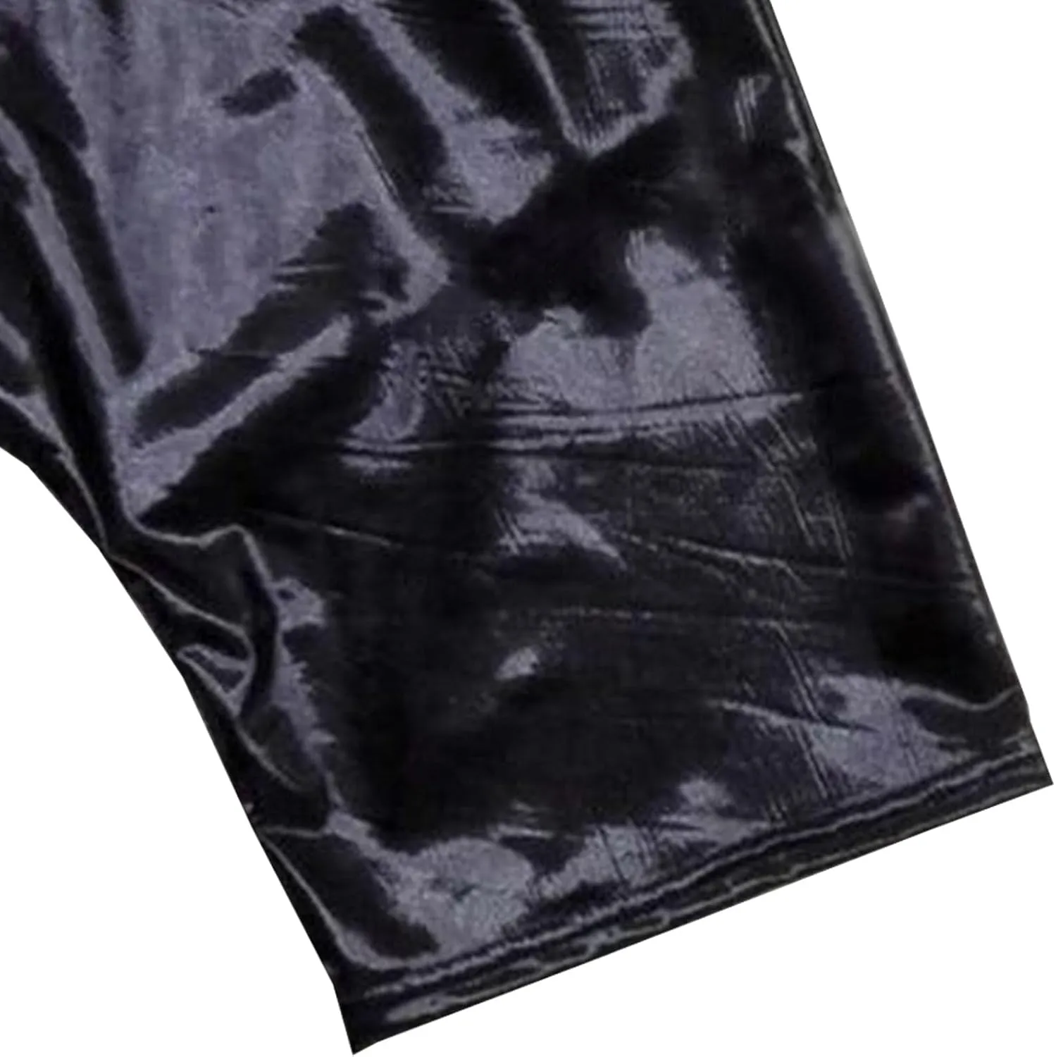 JEsilunmaMY Men's PU Leather Skinny Shorts Elastic Waist Sexy Lingerie Underwear Stretch Fit Hot Short Pants Clubwear