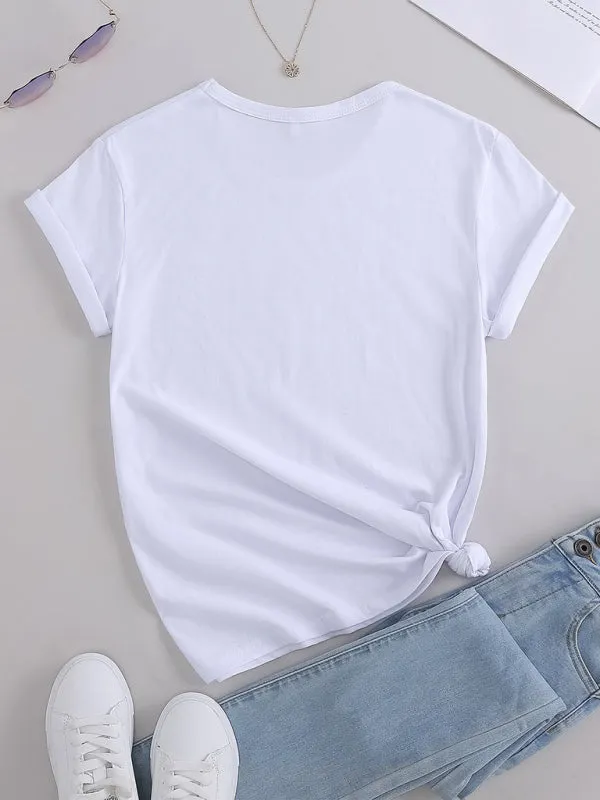 Jezebel Women Graphic Coffee Print Casual Tee