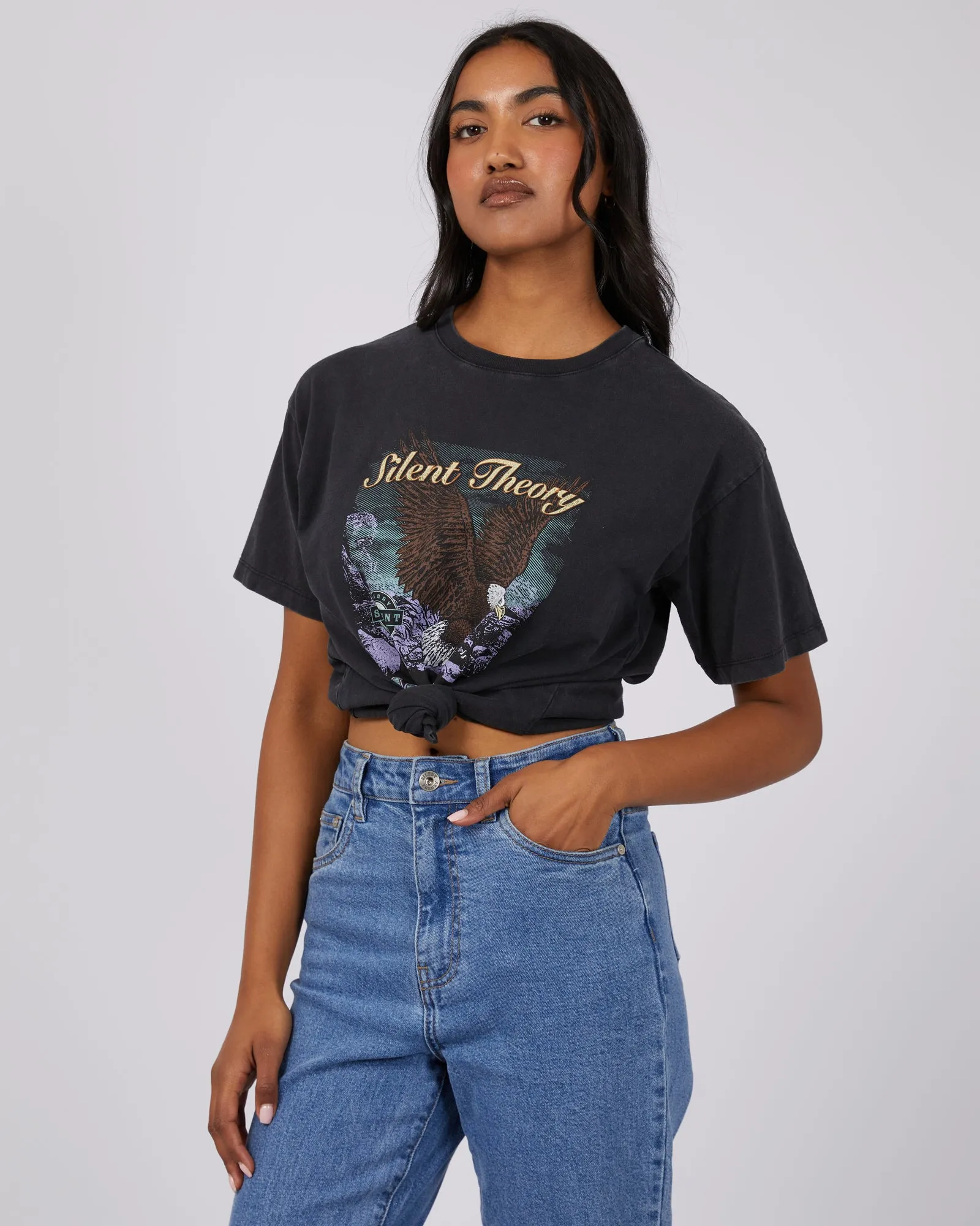 Joshua Tree Tie Tee Washed Black