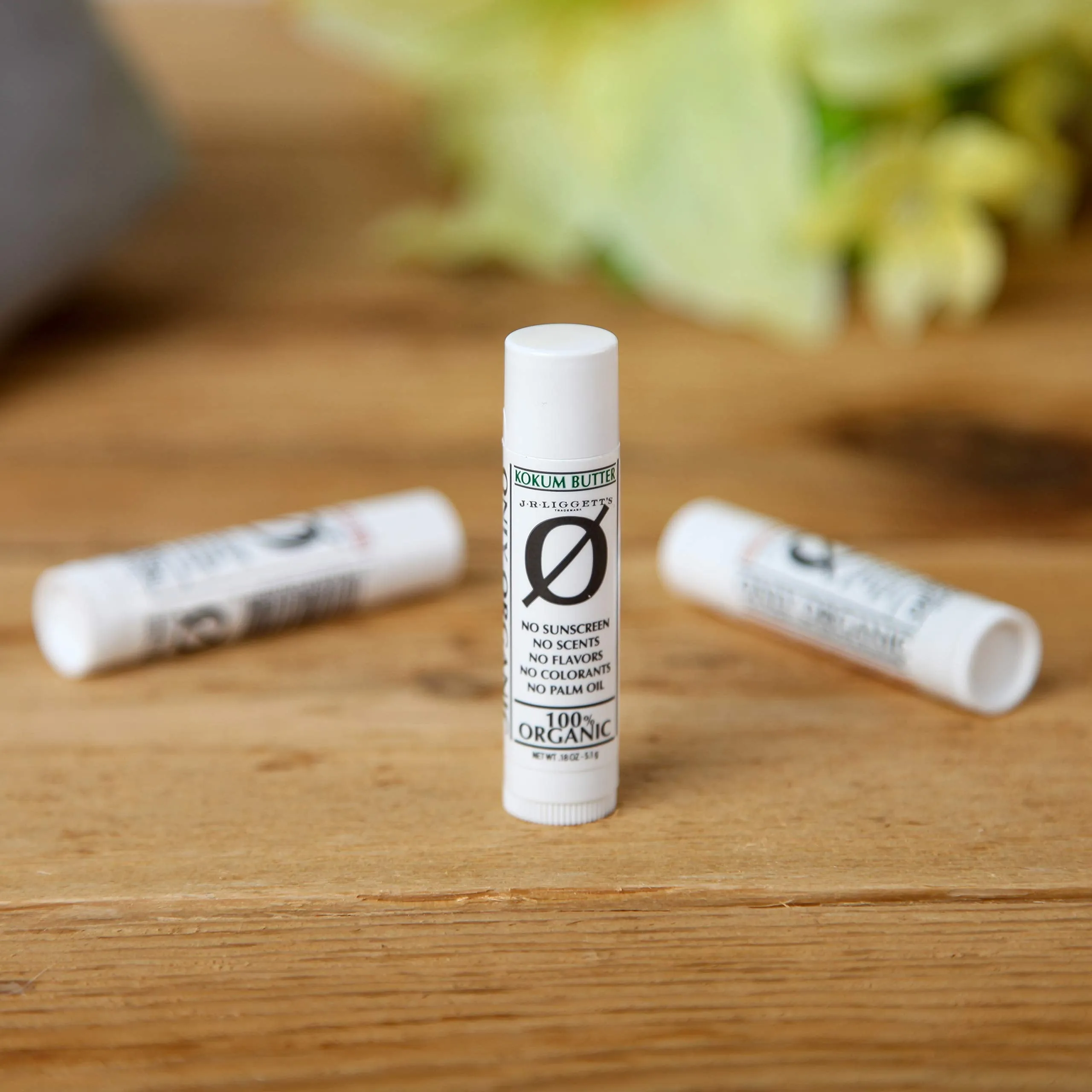 J·R·LIGGETT'S 100% Organic KOKUM LIP BUTTER - All Natural Pure Ingredients - Helps Protect & Nourish Lips - NO Sunscreen, NO Scents, NO Flavors, NO Colorant, NO Palm Oil, NO GMO’s.18 oz.