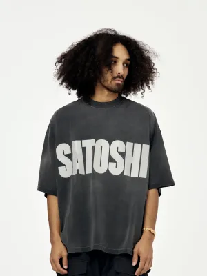JUMBO FONT OVERSIZED TEE (Vintage Black)
