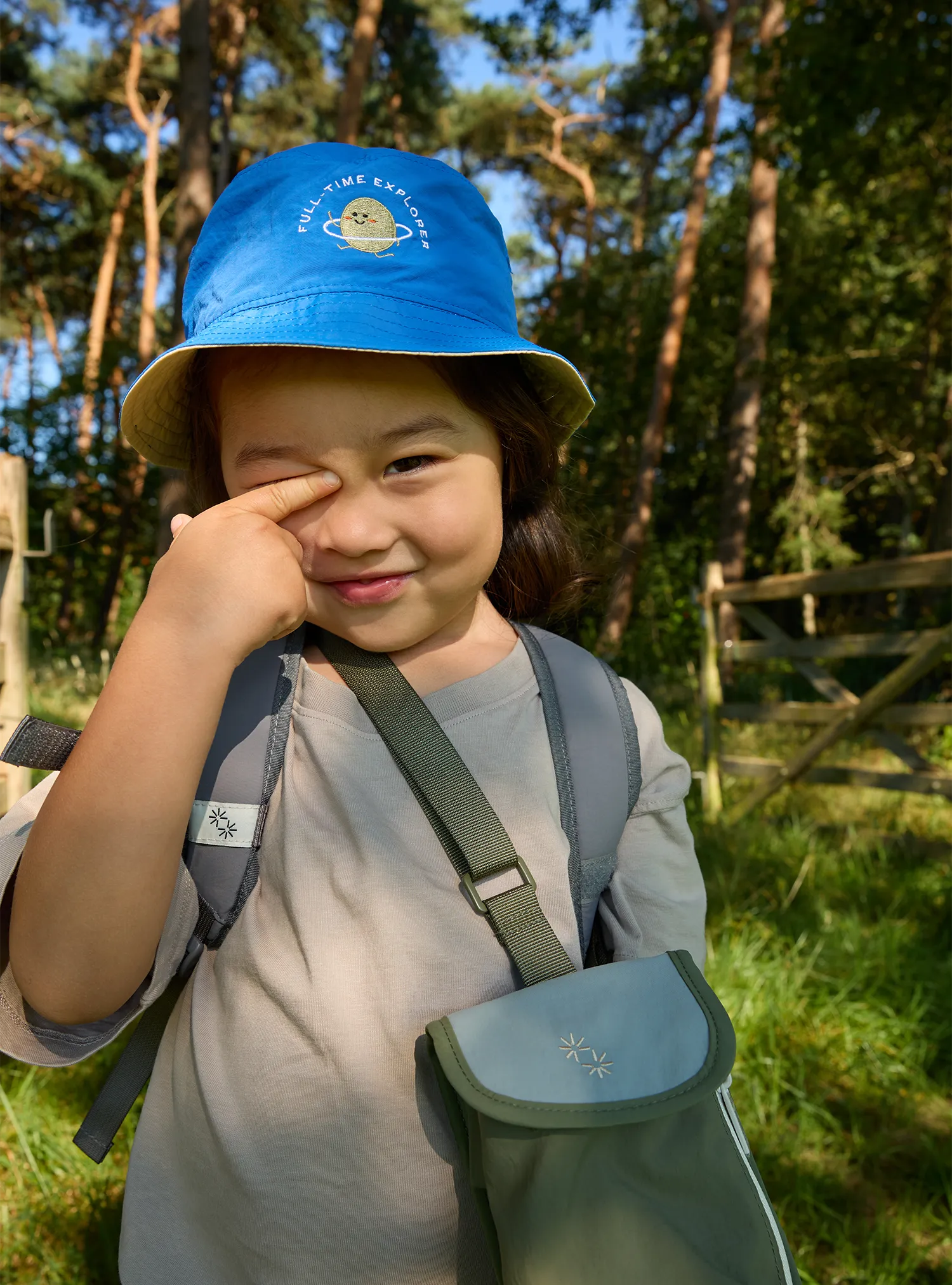 Kids Bucket Hat (Full Time Explorer Marlin)