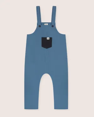 Kids Plain Ocean Dungarees