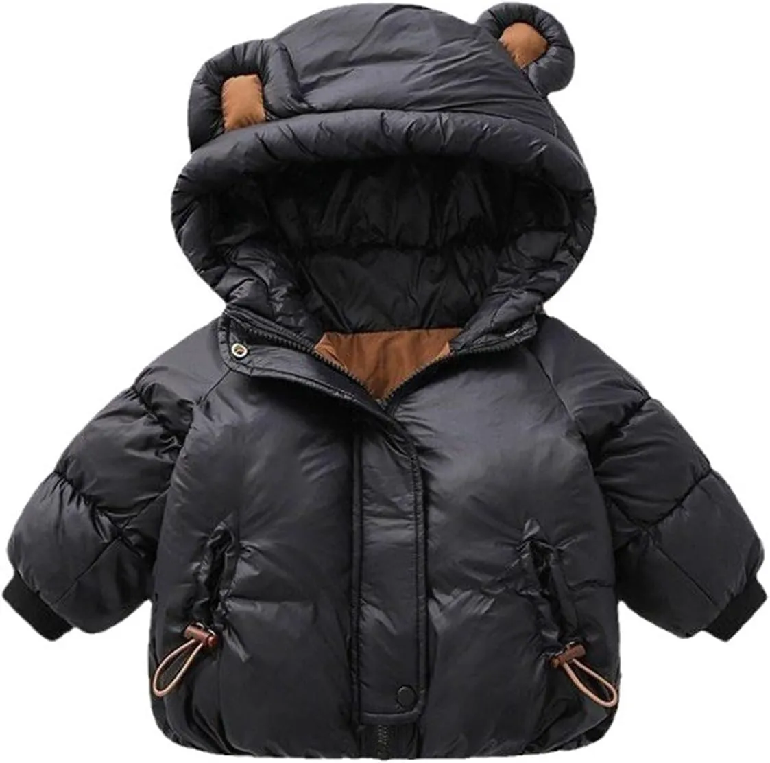Kids Toddler Baby Girls Boys Winter Warm Thick Solid Cotton Long Sleeve Padded Jacket Coat Clothes down Jacket