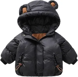 Kids Toddler Baby Girls Boys Winter Warm Thick Solid Cotton Long Sleeve Padded Jacket Coat Clothes down Jacket