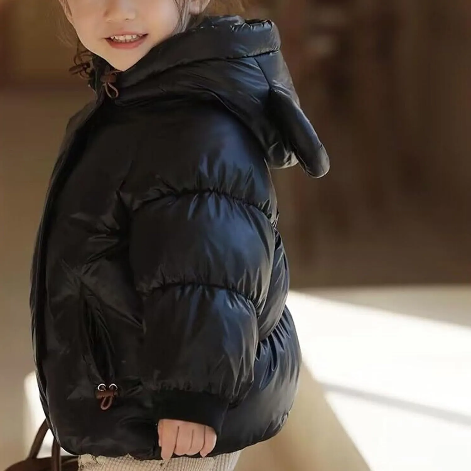 Kids Toddler Baby Girls Boys Winter Warm Thick Solid Cotton Long Sleeve Padded Jacket Coat Clothes down Jacket