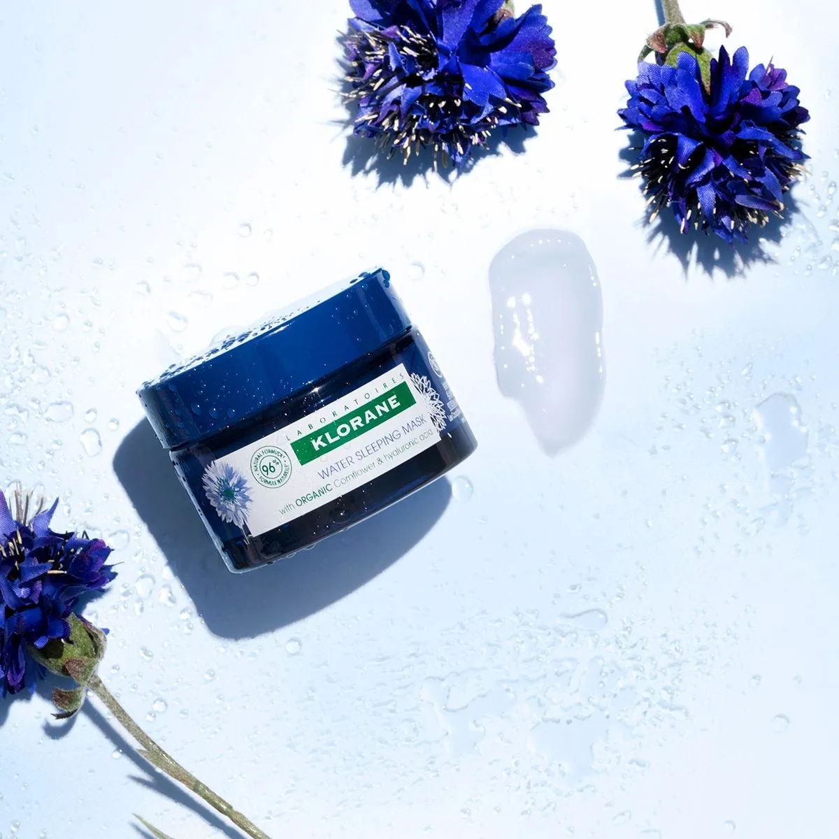 Klorane Revitalizing Water Sleeping Mask with Cornflower
