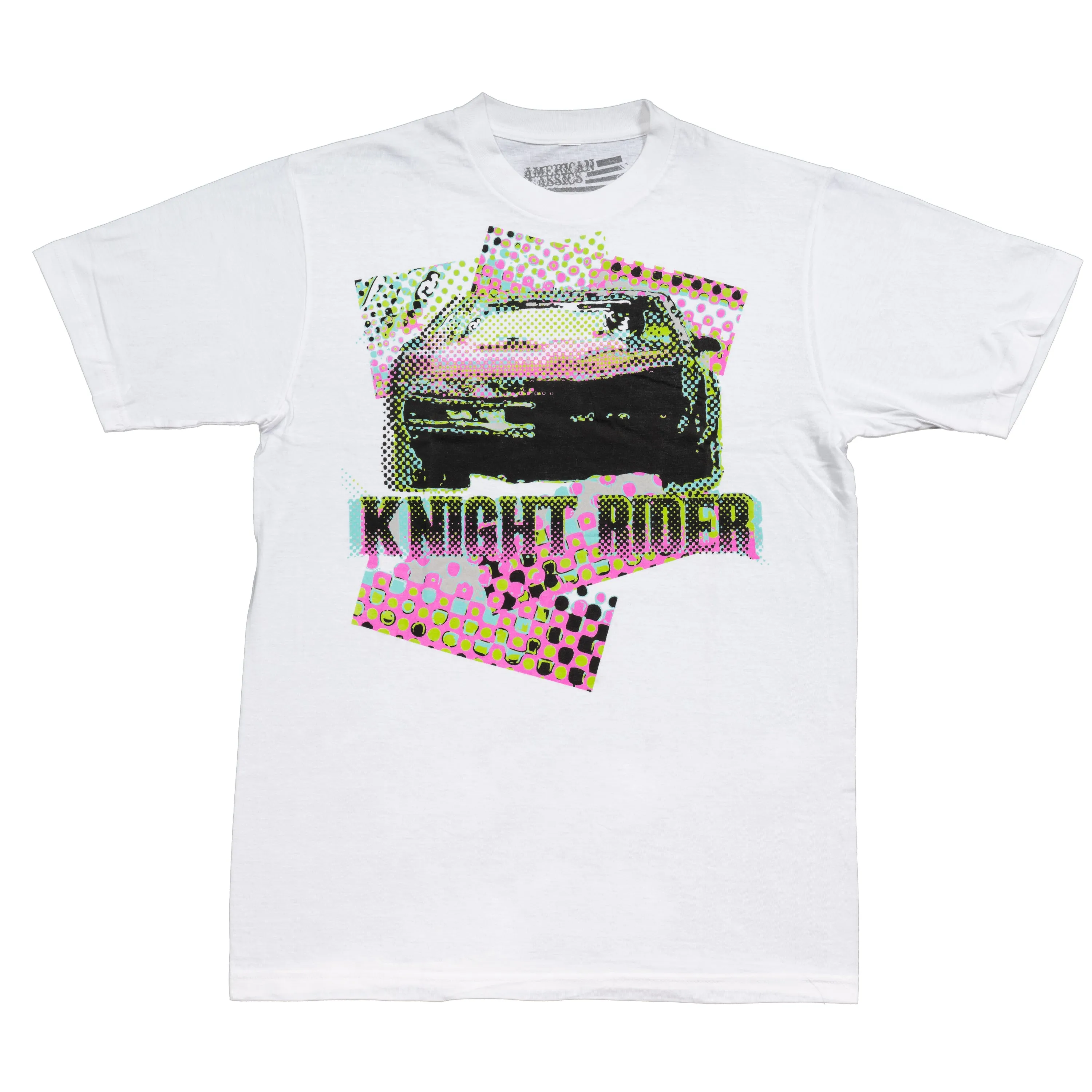 Knight Rider KITT Adult White T-Shirt