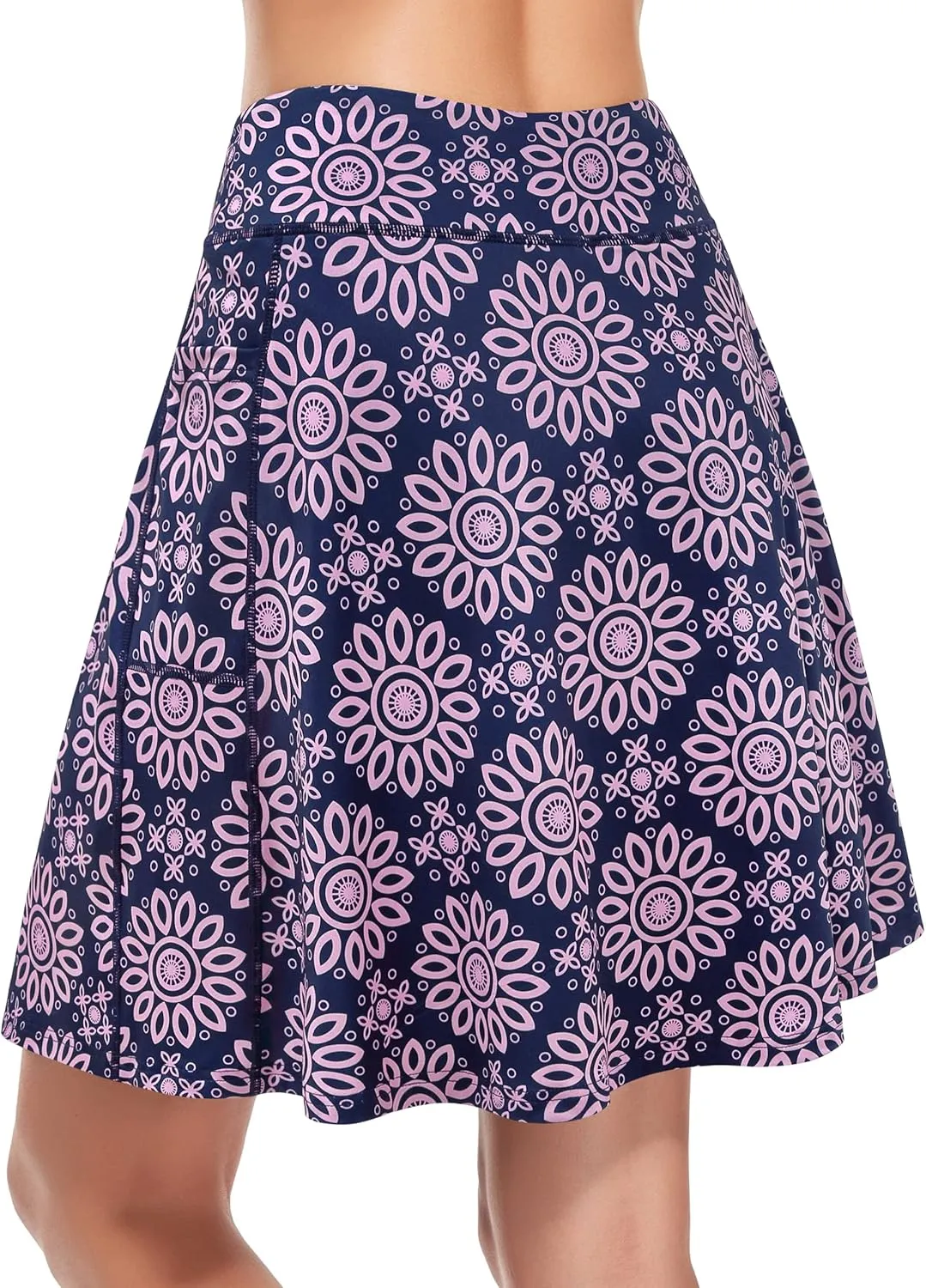 KORALHY Women's 20" Knee Length Skorts Skirts Tennis Athletic Golf Causal Skort with 4 Pockets