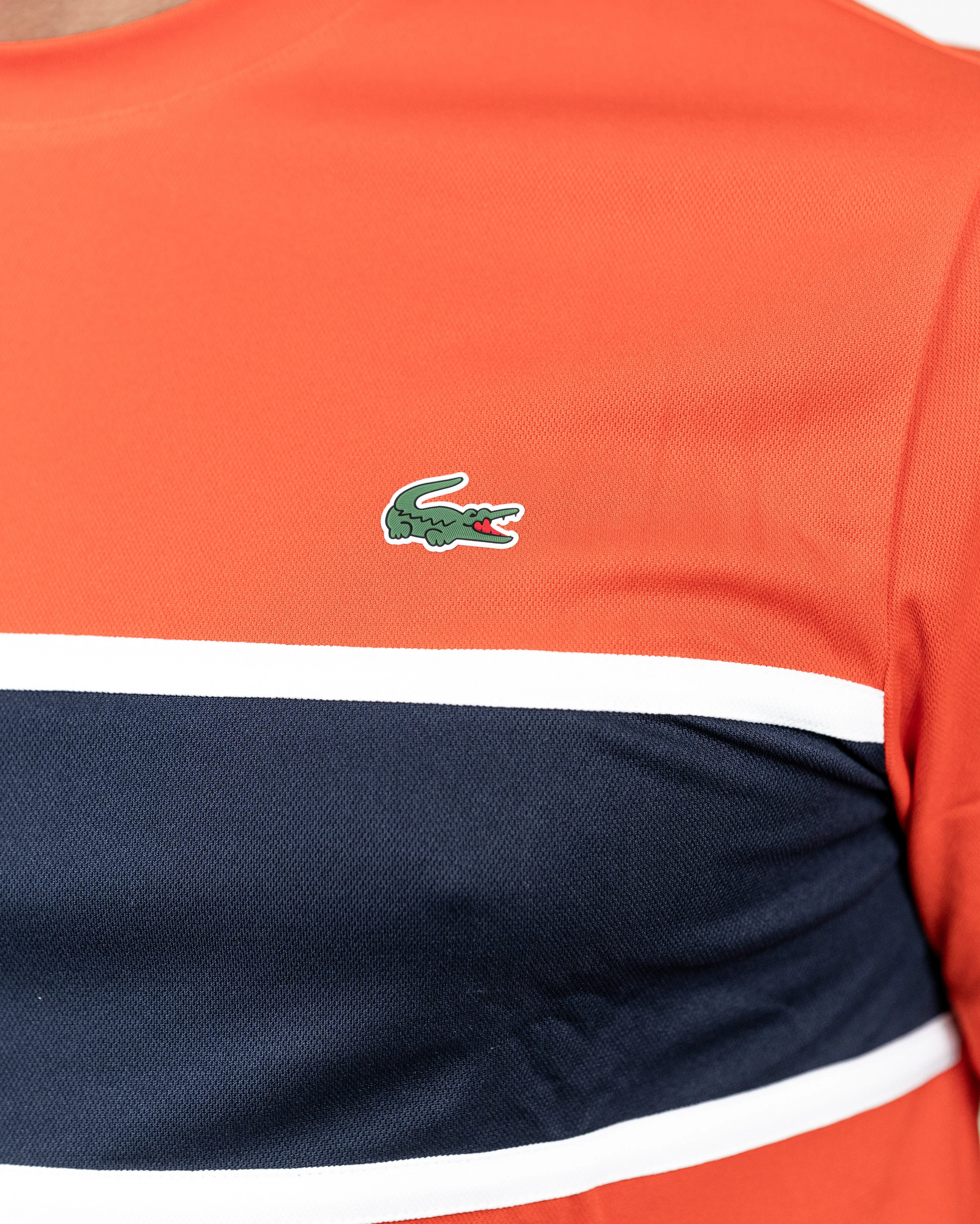 Lacoste Herre Dri-Fit T-shirt Rød
