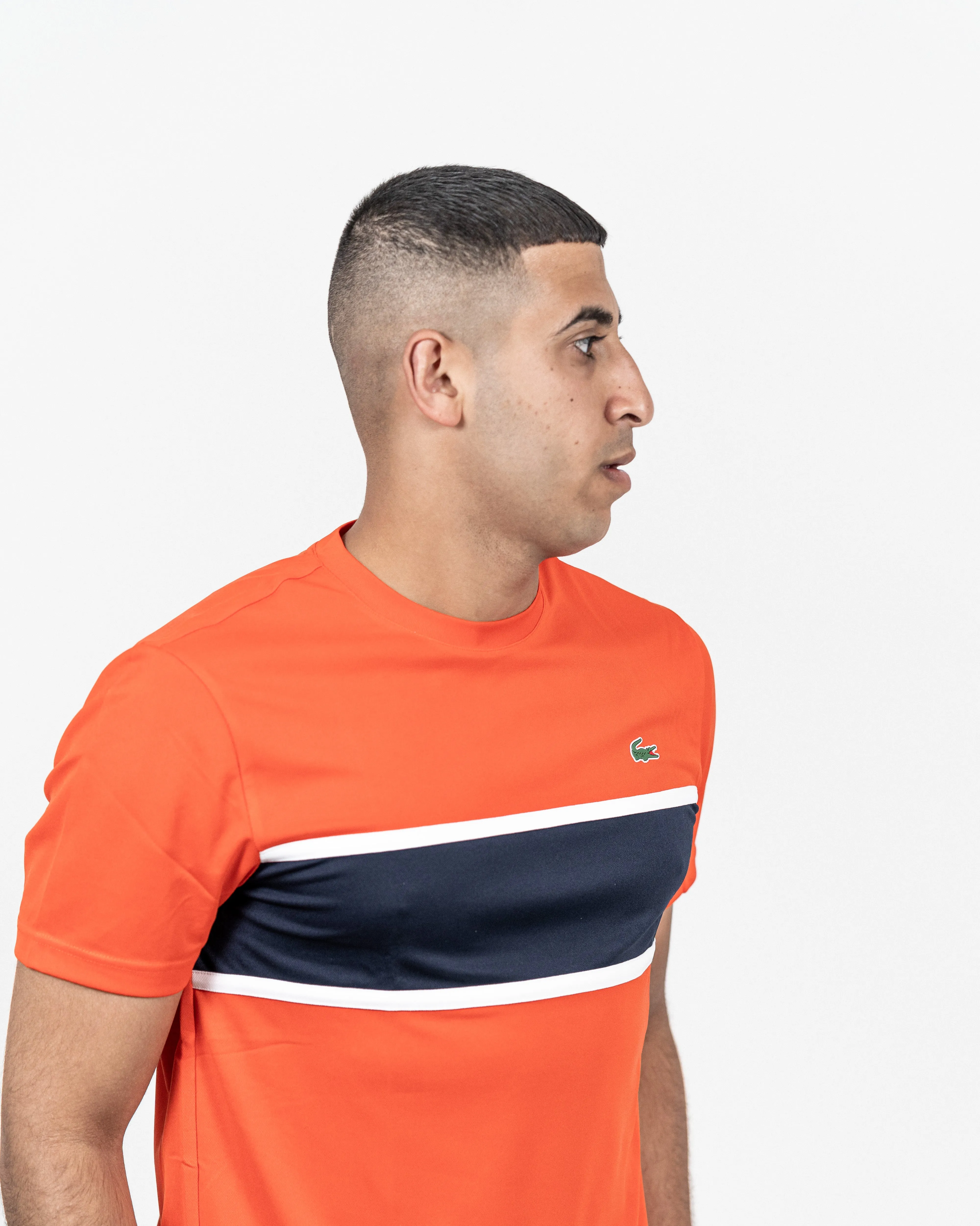 Lacoste Herre Dri-Fit T-shirt Rød