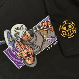 Law's Legacy: Trafalgar D. Water Law Embroidered T-shirts