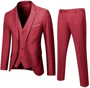 LCMTWX Black Suits For Men Slim Wedding Vest Pants Suit Jacket Suit Party Men's Coats Jackets Suit Jacket For Wedding Suits
