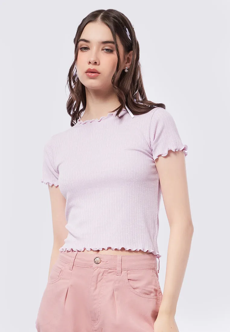 Lettuce Hem Rib Top