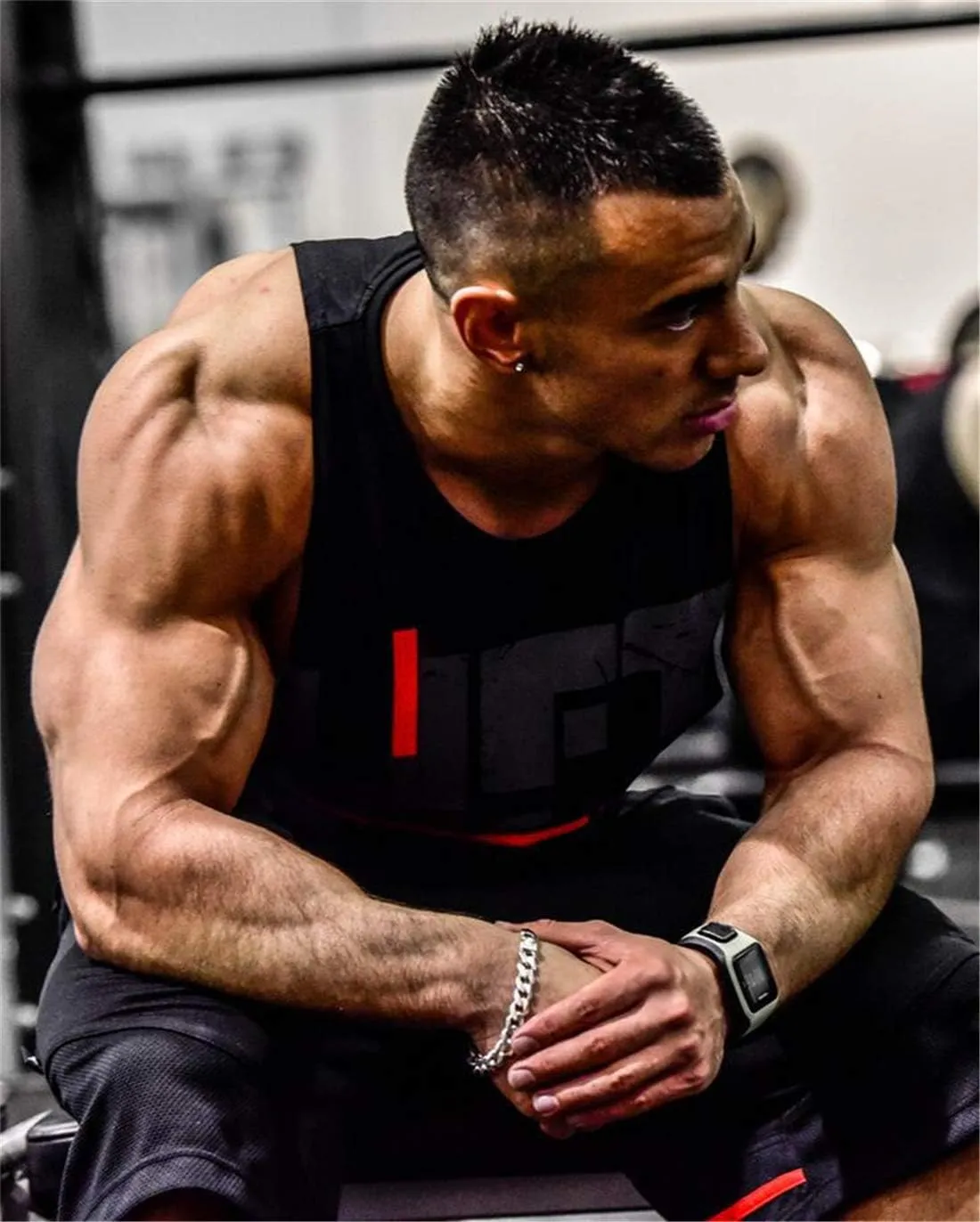 Lift Men's Bodybuilding Gym Tank Tops Workout Stringer Sleeveless Shirts Vest Cotton