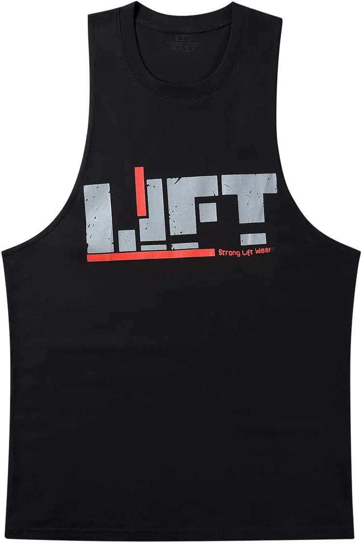 Lift Men's Bodybuilding Gym Tank Tops Workout Stringer Sleeveless Shirts Vest Cotton