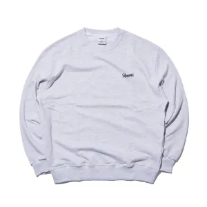 LOGO EMBROIDERY CREWNECK LIGHT GRAY