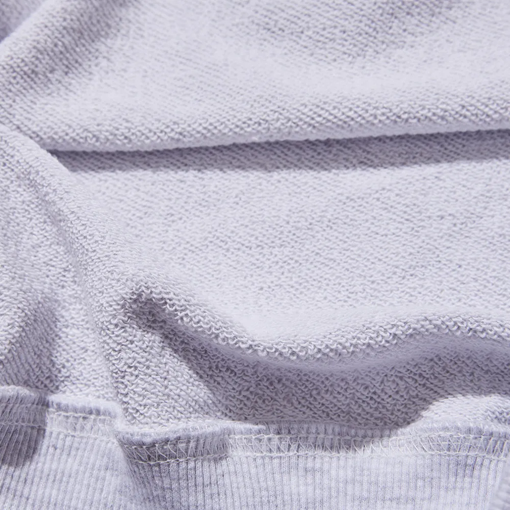 LOGO EMBROIDERY CREWNECK LIGHT GRAY