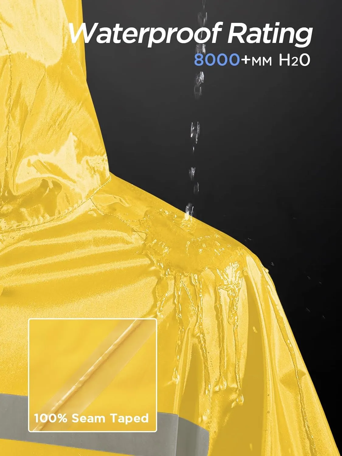 Long Women Rain Coats with Air Vents Waterproof Packable Rain Jacket Lightweight Raincoat Ponchos