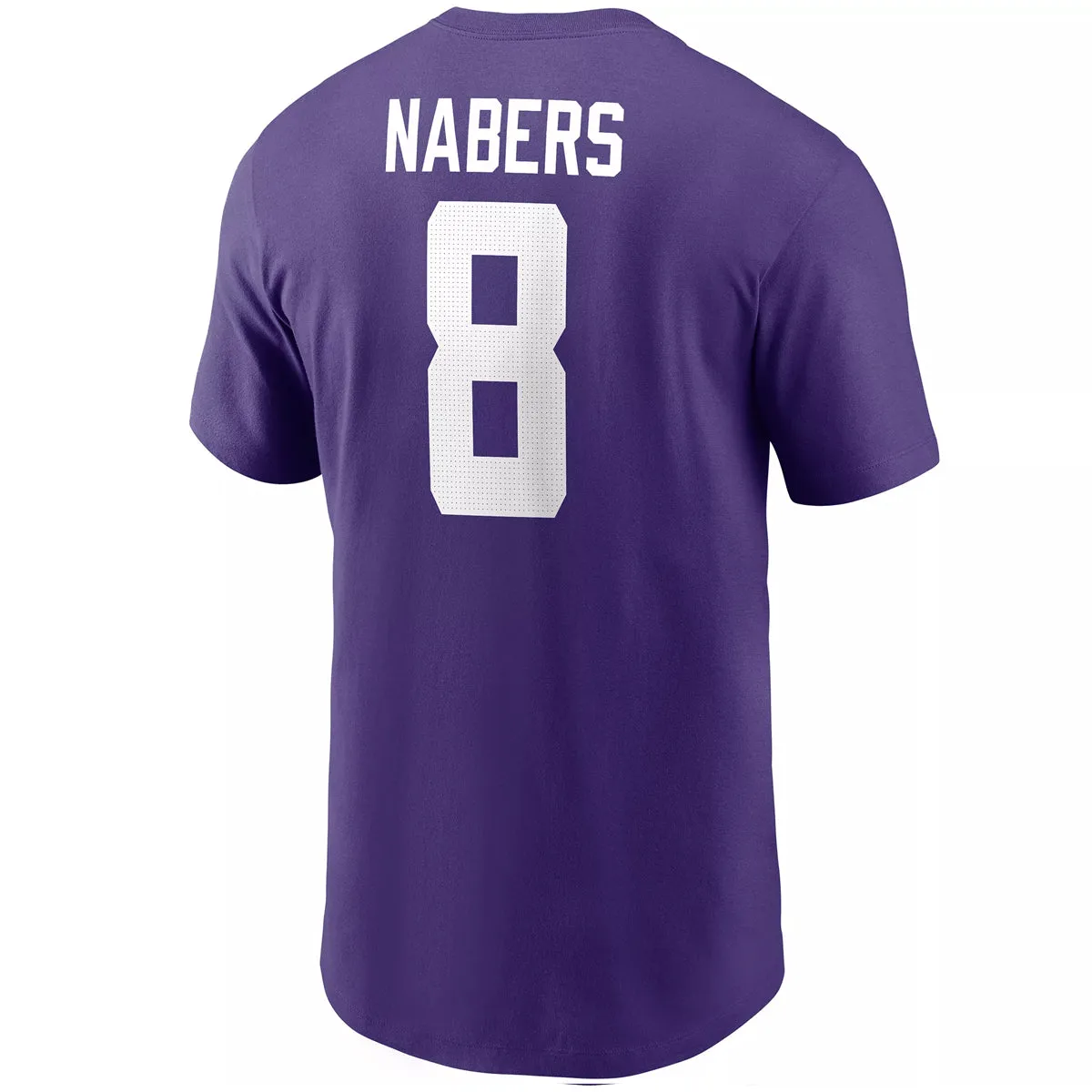 LSU Tigers Nike Malik Nabers #8 Football Jersey Player T-Shirt - Purple