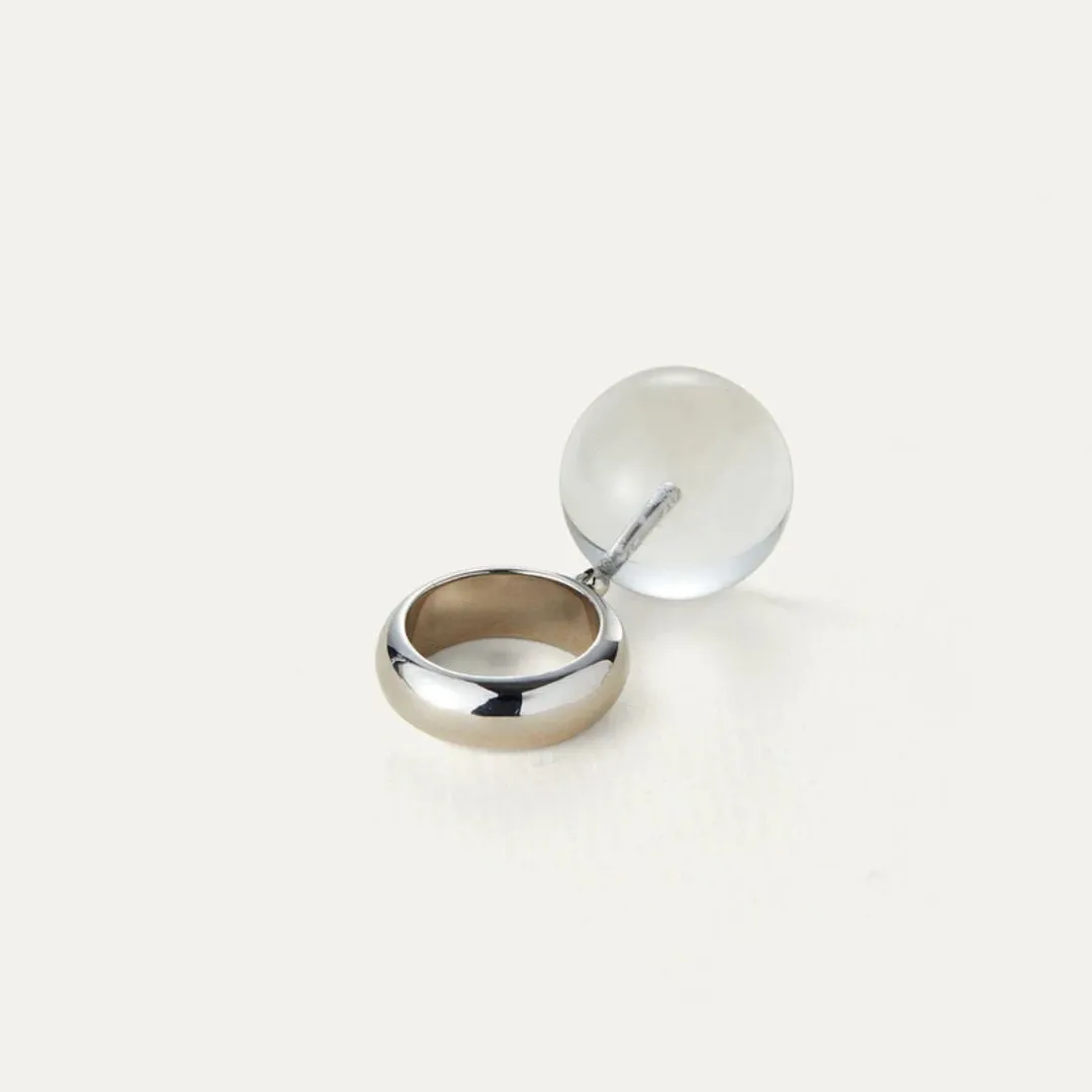 Lyra Ring (Rhodium   Clear)