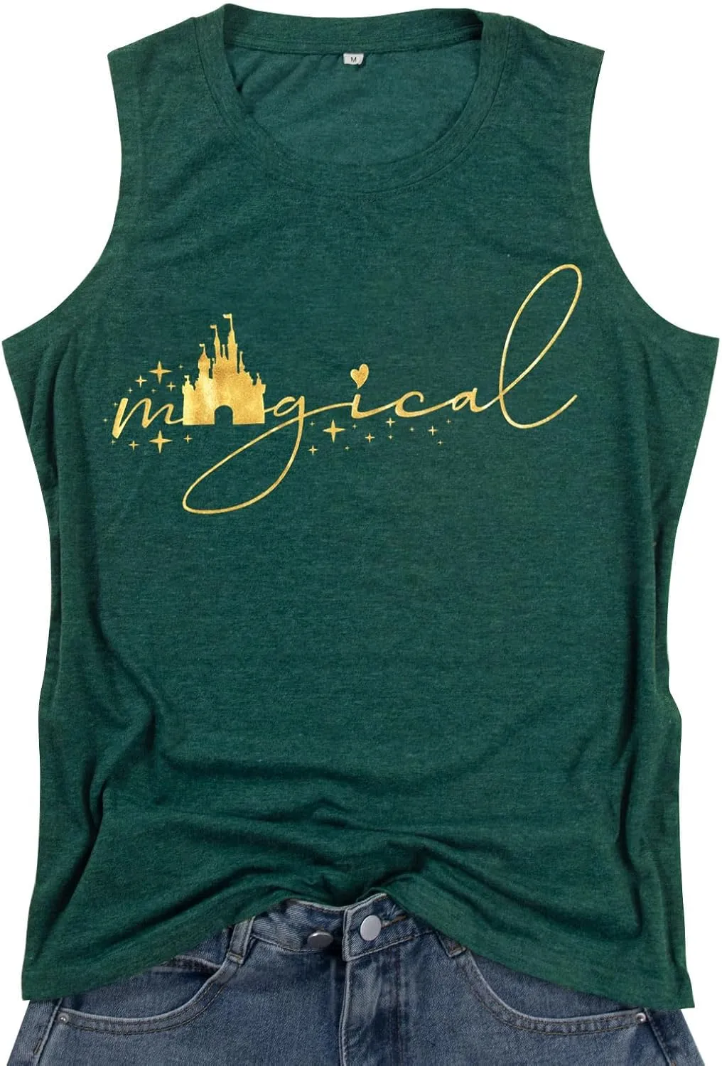 Magic Castle Tank Women Magic Kingdom Graphic Vest Summer Casual Vacation Sleeveless Tanks Tops
