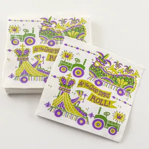 Mardi Gras Cocktail Napkin