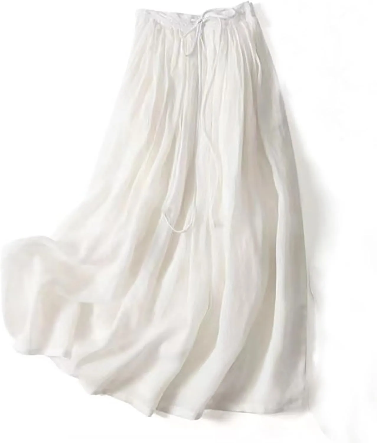 Maxi Skirts for Women Plus Size Women's Long Skirts, Flowy Summer Skirt A-Line Drawstring High Waisted Trendy 2025