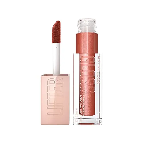 Maybelline Lip Lifter Hydrating Lip Gloss with Hyaluronic Acid, Topaz, 0.18 Ounce