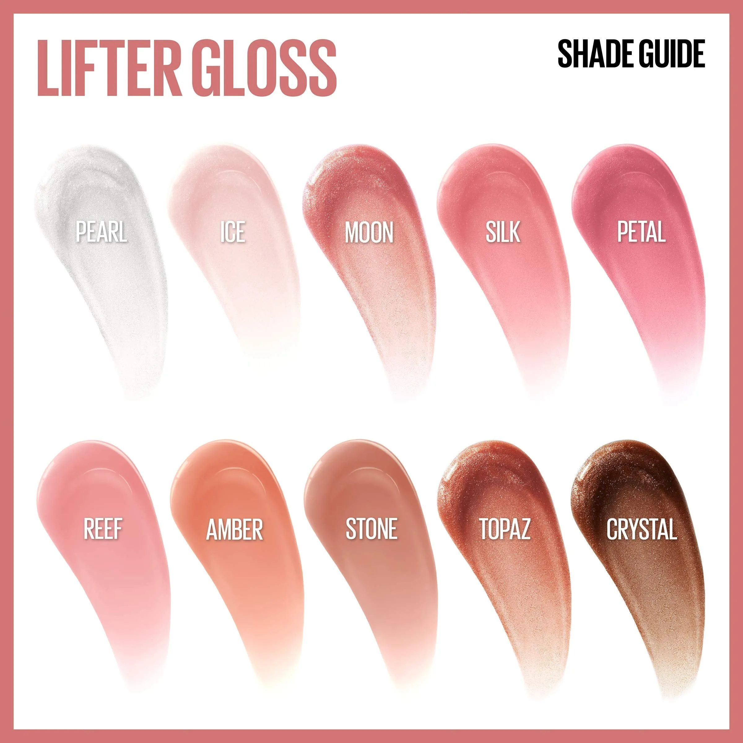 Maybelline New York Lifter Gloss Hydrating Lip Gloss with Hyaluronic Acid, Reef, 0.18 Ounce