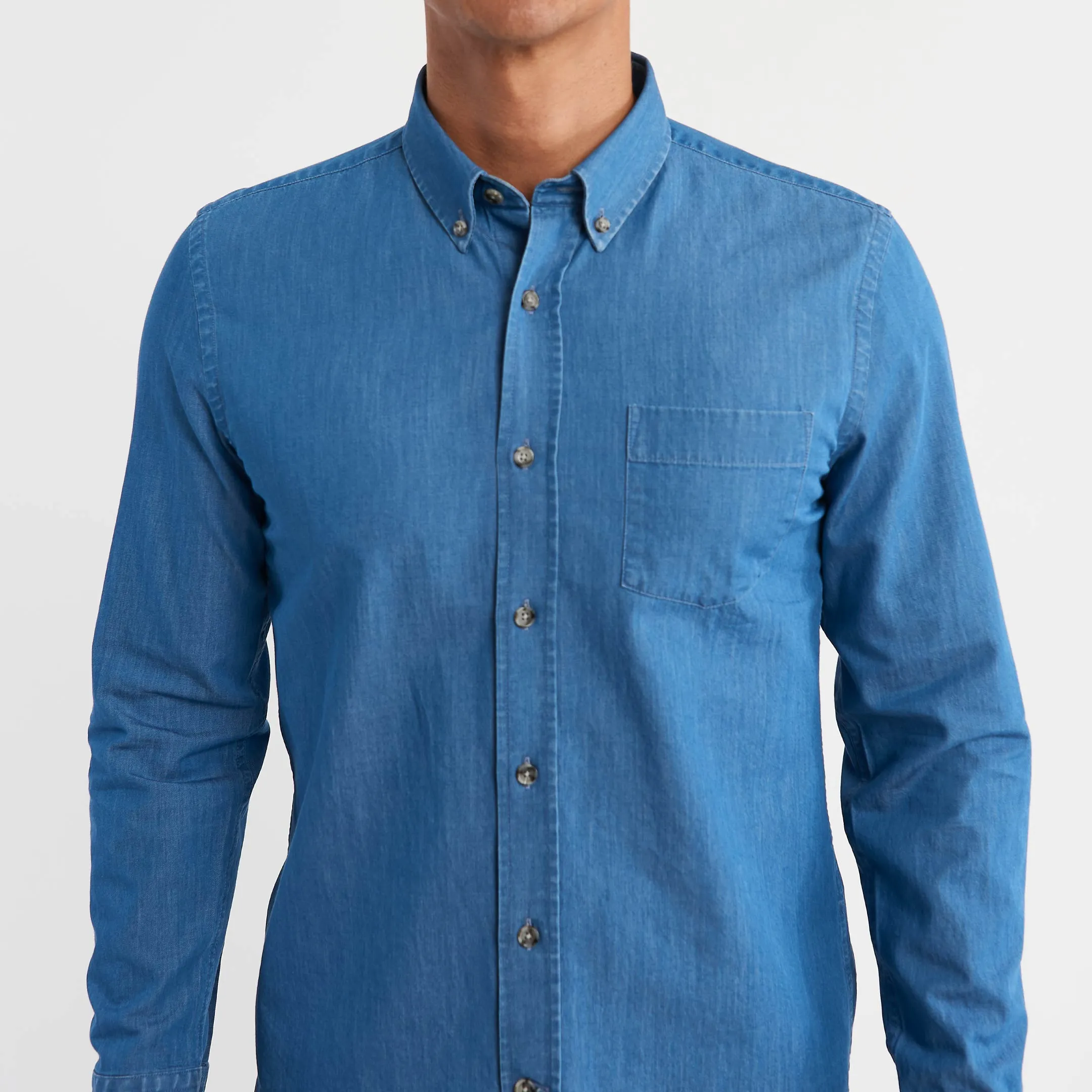 Medium Blue Denim Shirt