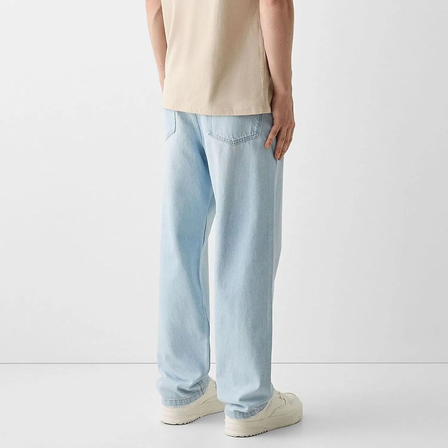 Men Y2k Jeans Hip Hop Baggy Star Embroidery Denim Pant Straight Wide Leg Denim Pants Harajuku Streetwear Graphic Jean Trouser