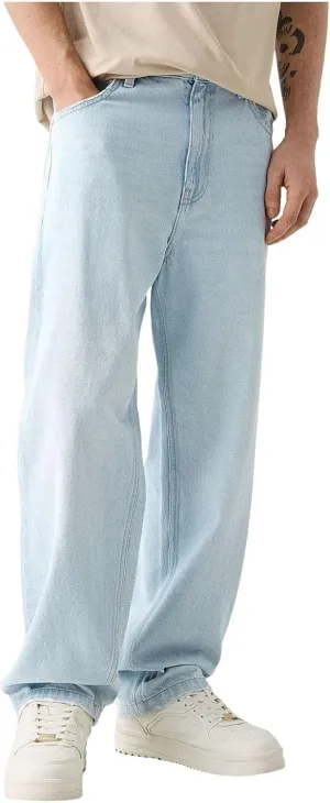 Men Y2k Jeans Hip Hop Baggy Star Embroidery Denim Pant Straight Wide Leg Denim Pants Harajuku Streetwear Graphic Jean Trouser