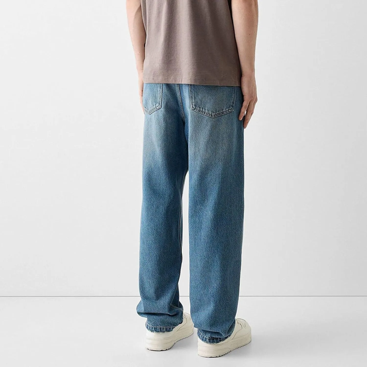 Men Y2k Jeans Hip Hop Baggy Star Embroidery Denim Pant Straight Wide Leg Denim Pants Harajuku Streetwear Graphic Jean Trouser
