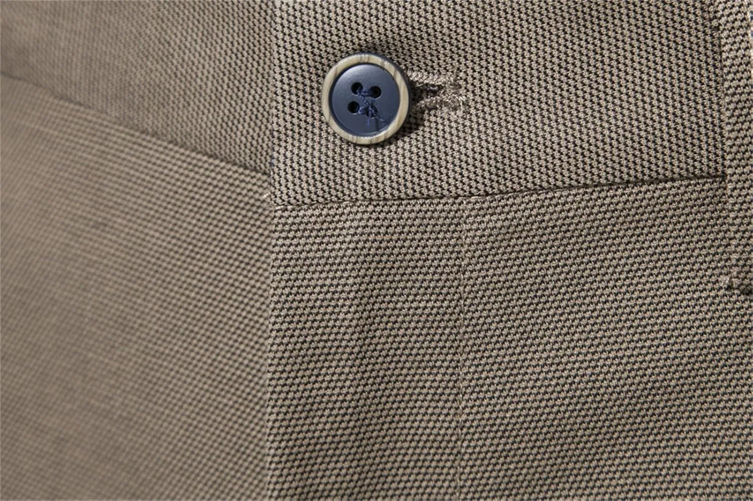 Men's Casual Dress Pants Stretch Fit Flat Front Breathable Pants Slim Fit Cargo Pants with Pockets for Work